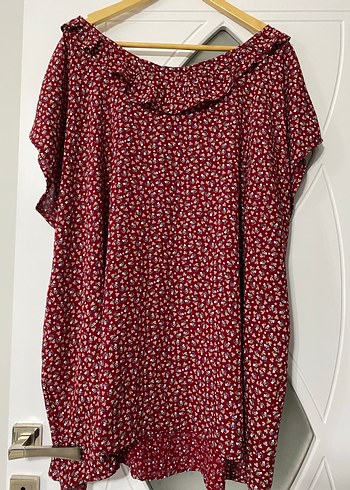 Bordo Midi tunik - Görsel 2