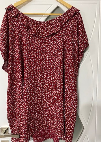 Bordo Midi tunik - Görsel 7