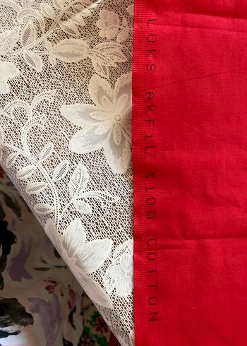 %100 pamuklu parça245x110 cm - Görsel 7