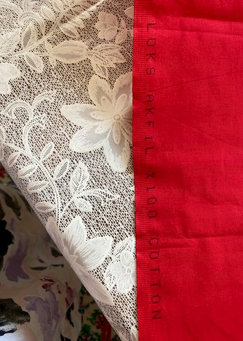 %100 pamuklu parça245x110 cm - Görsel 5