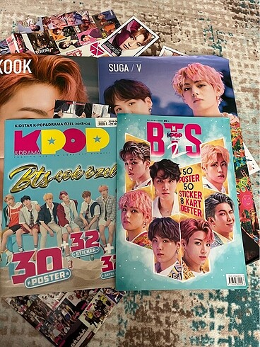 kpop bts dergi sticker