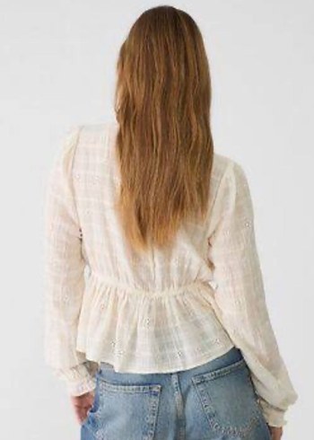 Stradivarius V Yakalı Bohem Bluz