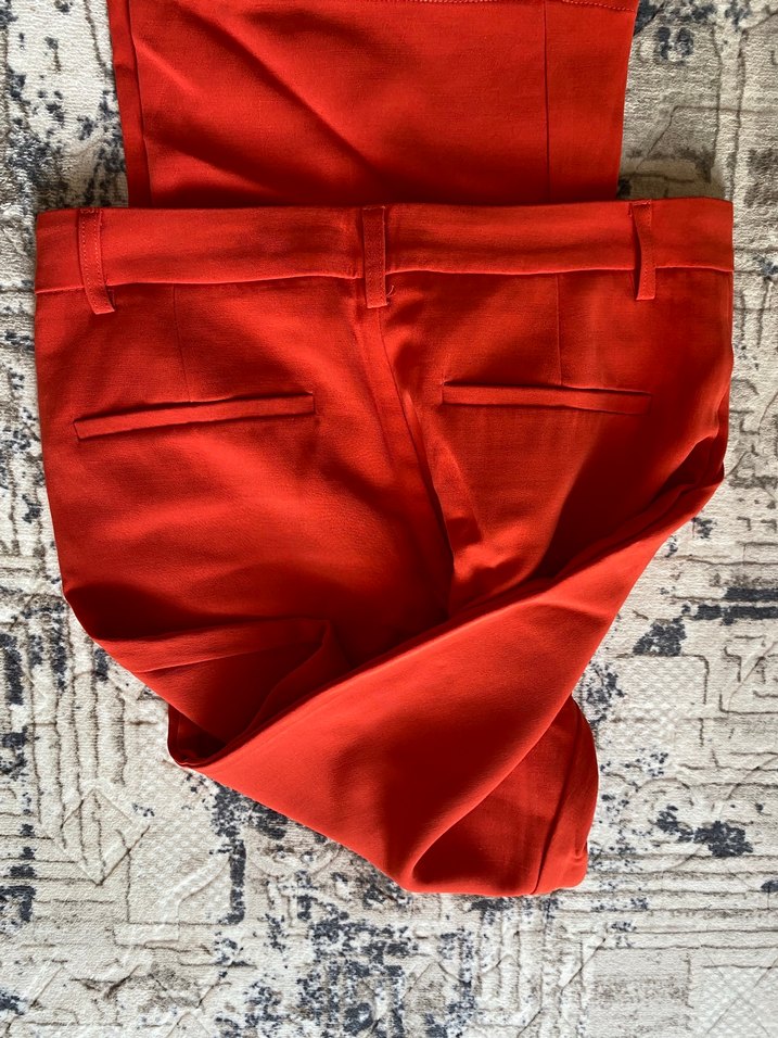 Parlak Kırmızı Pantolon - Görsel 5