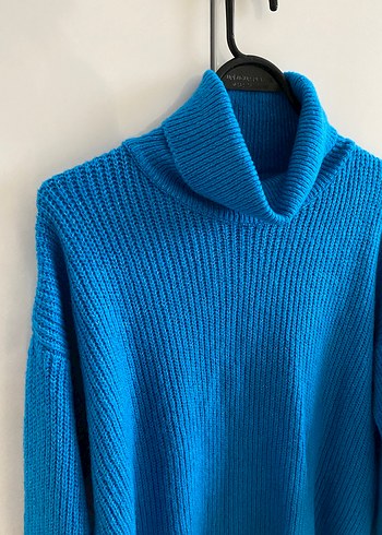 Mavi boğazlı kazak - Görsel 2