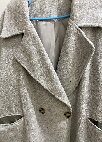 Gri Kadın Kaban - Görsel 4