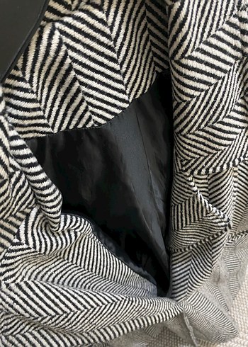 Zebra Desenli Kadın Kaban - Görsel 6