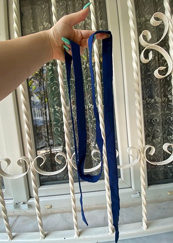 Defacto Kayık yaka Mavi Midi Elbisesi