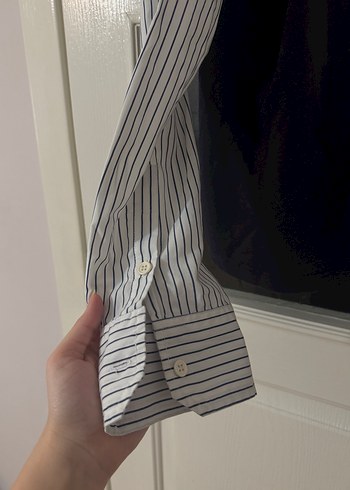 Kolları Gömlek Görünümlü Sweat - Görsel 8