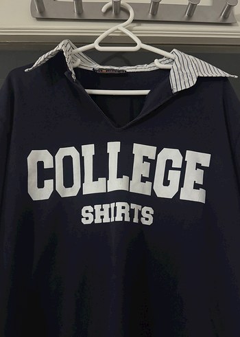 Kolları Gömlek Görünümlü Sweat - Görsel 3