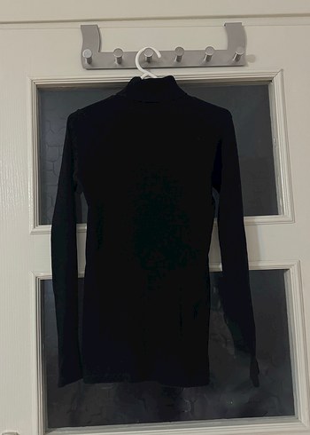 Benetton Siyah Boğazlı Kazak - Görsel 2