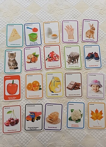İlk sözcükler kartları