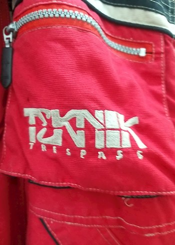 Kırmızı Gri Kapüşonlu unisex Kayak Montu - Görsel 4