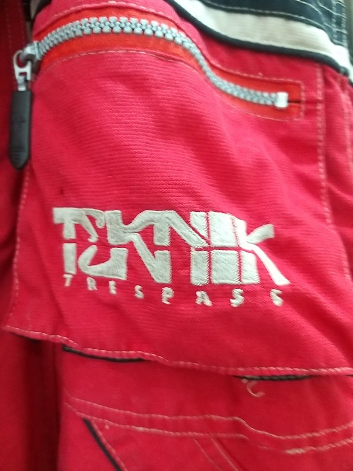 Kırmızı Gri Kapüşonlu unisex Kayak Montu - Görsel 4