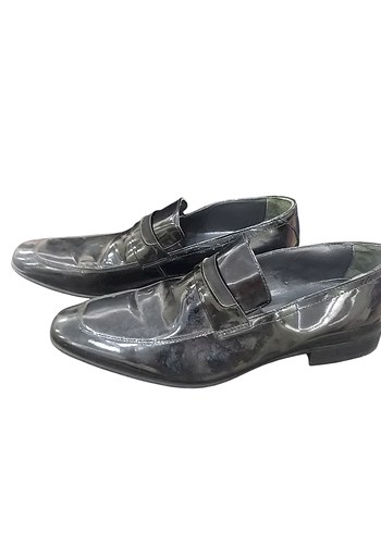 American Vintage siyah damatlık Tokalı Erkek Klasik Ayakkabı