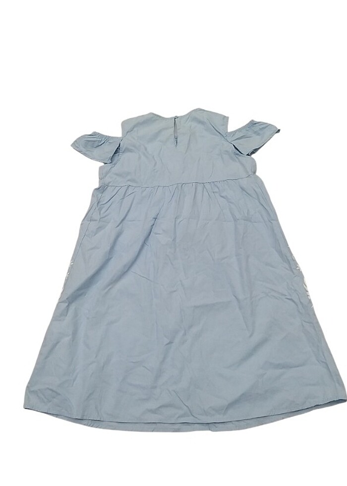 Omuz detaylı çiçek baskılı elbise kaliteli kumaş - Görsel 2