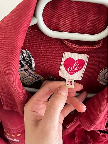 38 Beden bordo Renk Tasarım Oversize Kot Ceket