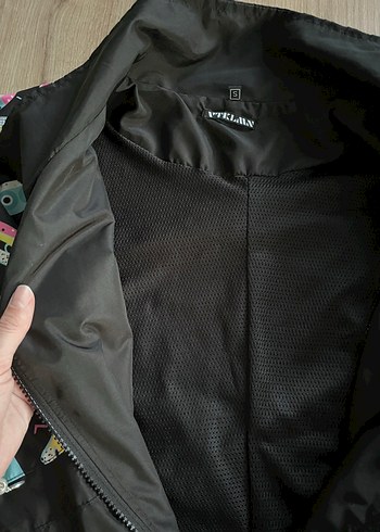 s Beden Renkli Baskılı Unisex Streetwear Bomber