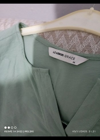 şu yeşili bluz hömlek - Görsel 4