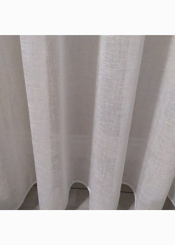 Beyaz Modern Desensiz Tül Perde - Görsel 2