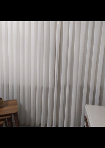 Beyaz Modern Desensiz Tül Perde - Görsel 5