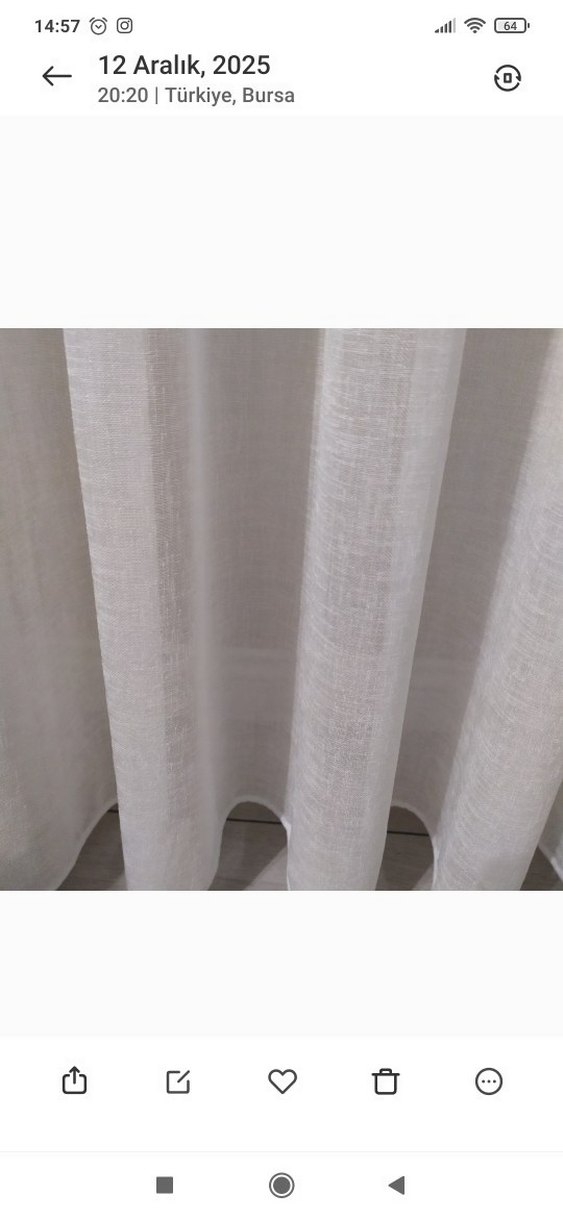 Beyaz Modern Desensiz Tül Perde - Görsel 2