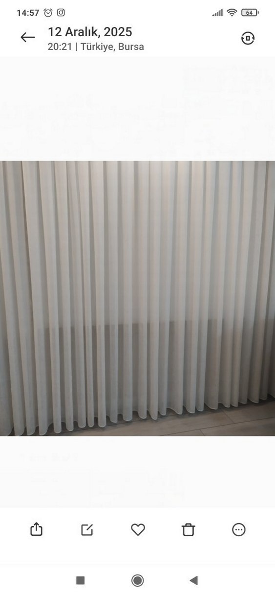 Beyaz Modern Desensiz Tül Perde - Görsel 4