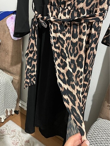 38 Beden Leopar elbise