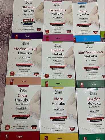 17 adet adli Hakimlik soru bankası 2024 basım