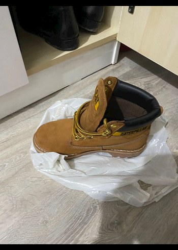 CAT Erkek Kahverengi Kemerli Street Wear Bot - Görsel 3