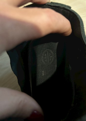 Elle gerçek deri Tokalı Siyah Deri Kadın Bot - Görsel 6