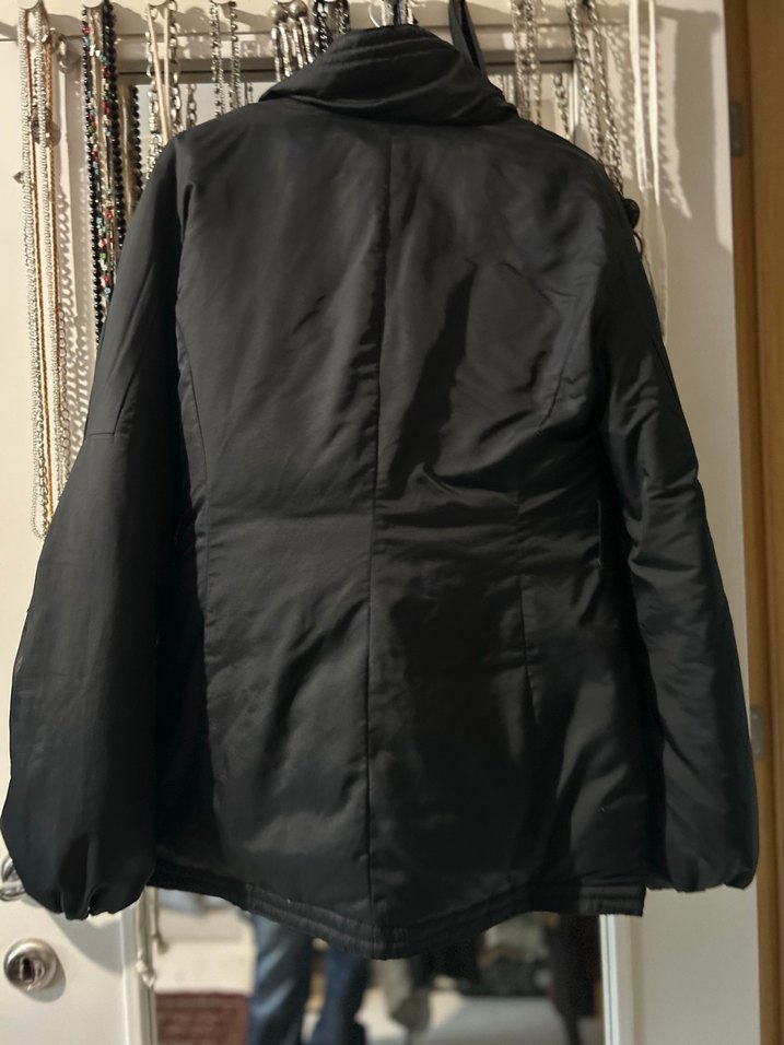 Mango Siyah Fermuarlı Yüksek Yakalı Kadın Ceketi - Görsel 2