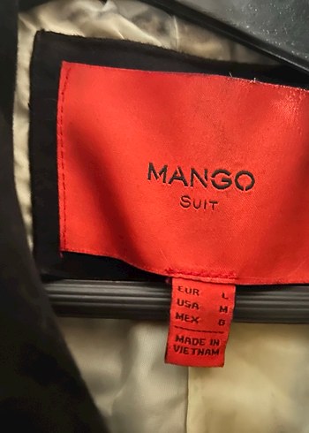 Mango Düğmeli Siyah Uzun Kaban - Görsel 3