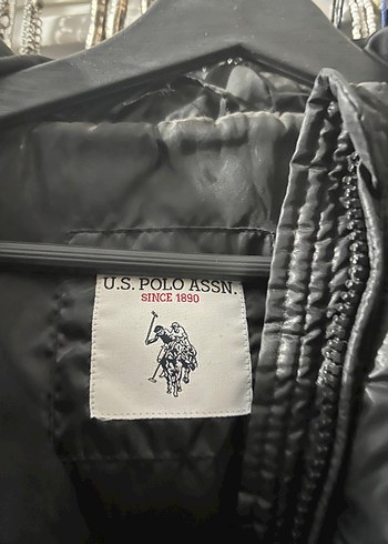 US polo Siyah Kapüşonlu Fermuarlı Kadın Yelek - Görsel 5