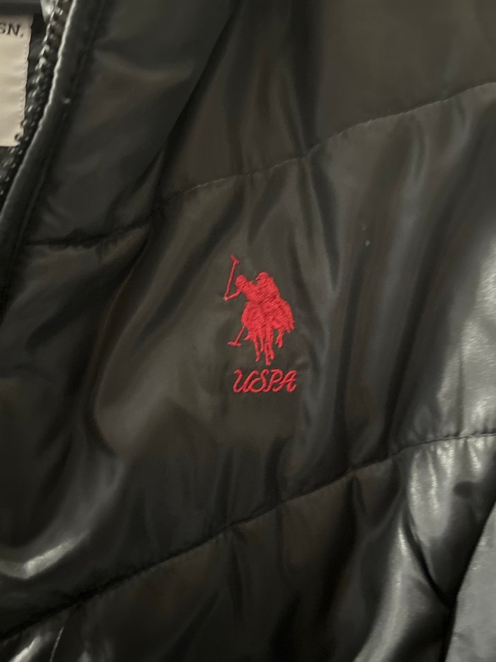 US polo Siyah Kapüşonlu Fermuarlı Kadın Yelek - Görsel 4