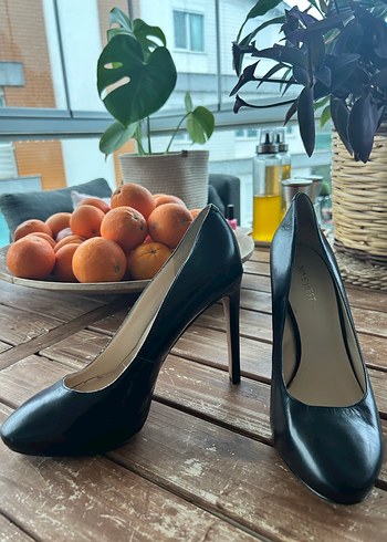 Nine West gerçek deriSiyah Tokalı Stiletto - Görsel 12
