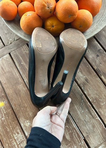 Nine West gerçek deriSiyah Tokalı Stiletto - Görsel 11