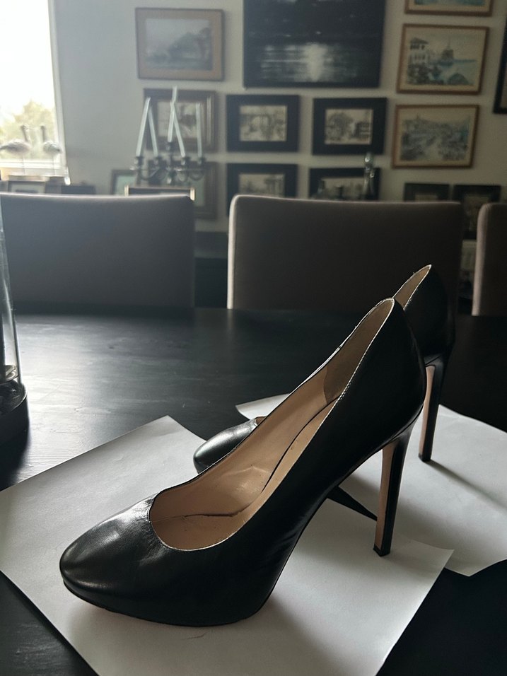 Nine West gerçek deriSiyah Tokalı Stiletto - Görsel 2