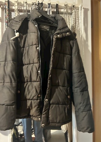 Jack and jones orijinal Gri Midi erkek Kışlık Mont - Görsel 5