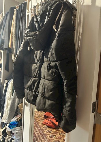 Jack and jones orijinal Gri Midi erkek Kışlık Mont - Görsel 9