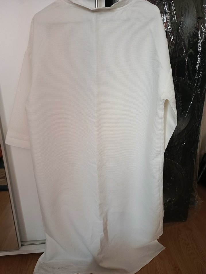 Dantel Detaylı Beyaz tunik - Görsel 2