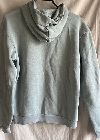 Gri Kapüşonlu Kadın Sweatshirt - Görsel 2