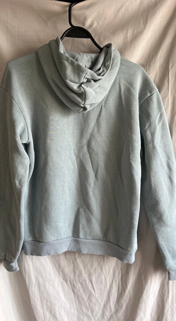 Gri Kapüşonlu Kadın Sweatshirt - Görsel 2