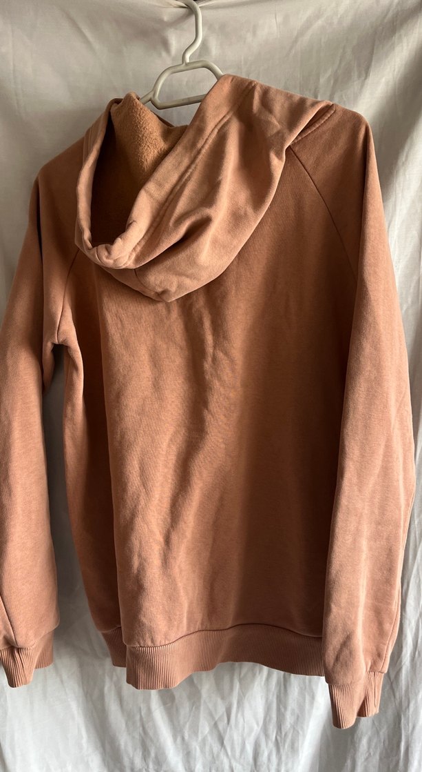 Kadın Bej Kapüşonlu Uzun Kollu Sweatshirt - Görsel 2