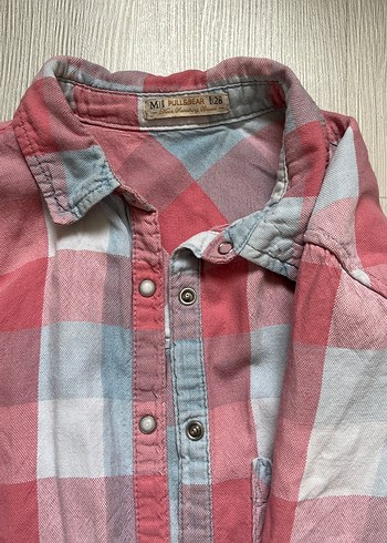 Pull bear renkli gömlek - Görsel 2