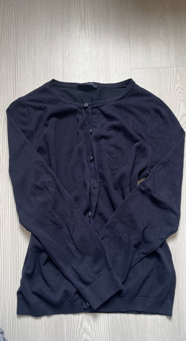 Düğmeli Lacivert Hırka - Görsel 2