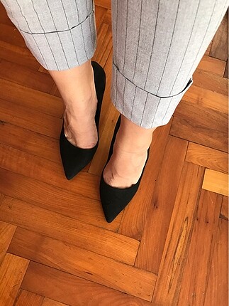 Ece?nin Butiği Süet Stiletto Ayakkabı