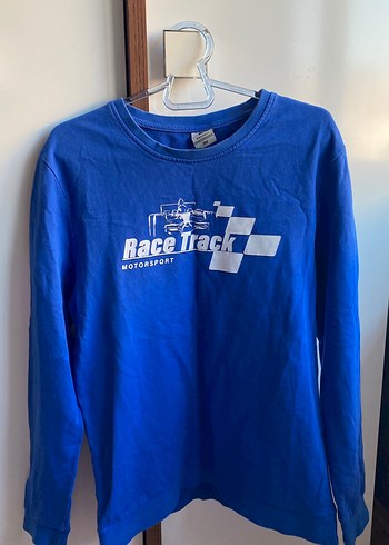 Mavi Baskılı Erkek Çocuk Sweatshirt
