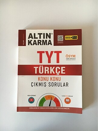 Altın Karma Yayınları Tyt Türkçe Çıkmış Sorular Kitabı