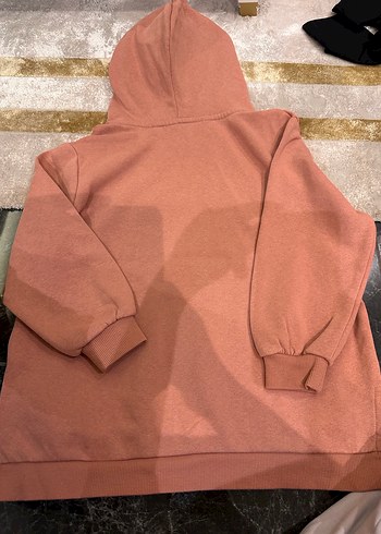 Kız Çocuk Kapüşonlu Kahverengi Sweatshirt - Görsel 4