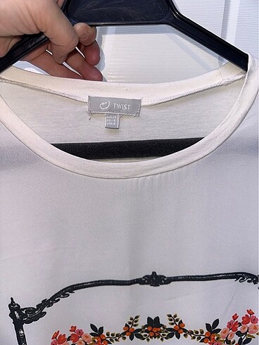 Twist uzun kollu kadın bluz, tişört. - Görsel 5